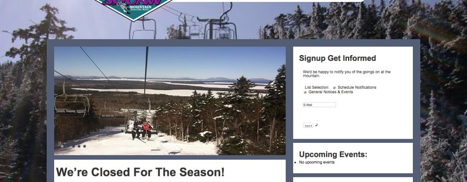 Ski Mountain Website Work